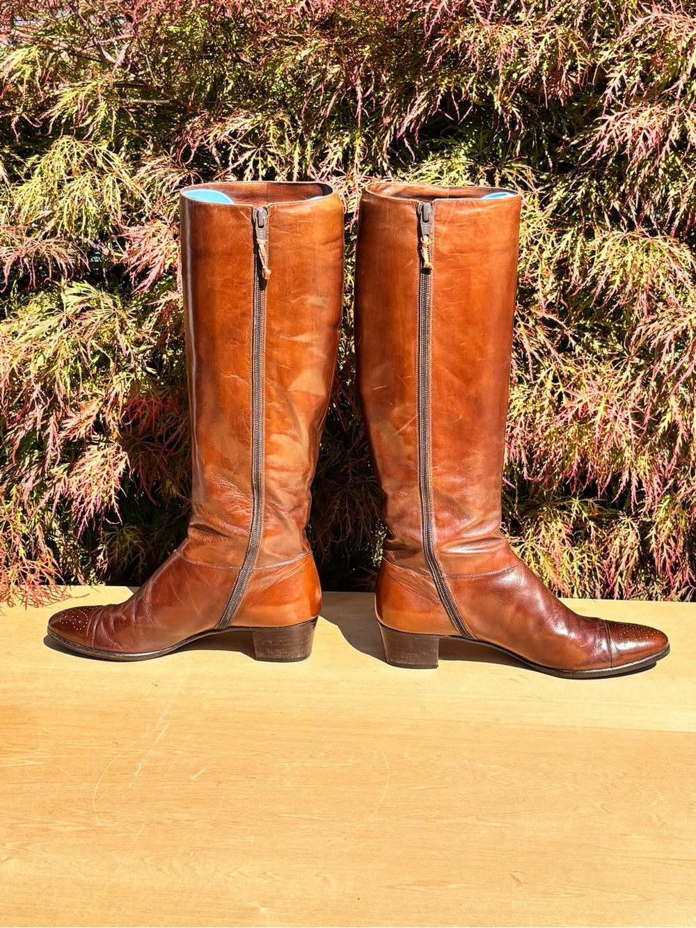 Vintage Salvatore Ferragamo For Saks Fifth Avenue Leather Boots Size 7 AAA - Picture 5 of 13